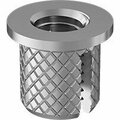 Bsc Preferred 18-8 Stainless Steel Flanged Screw-to-Expand Inserts for Plastic M3 x 0.5 mm Thread Size, 5PK 95110A101